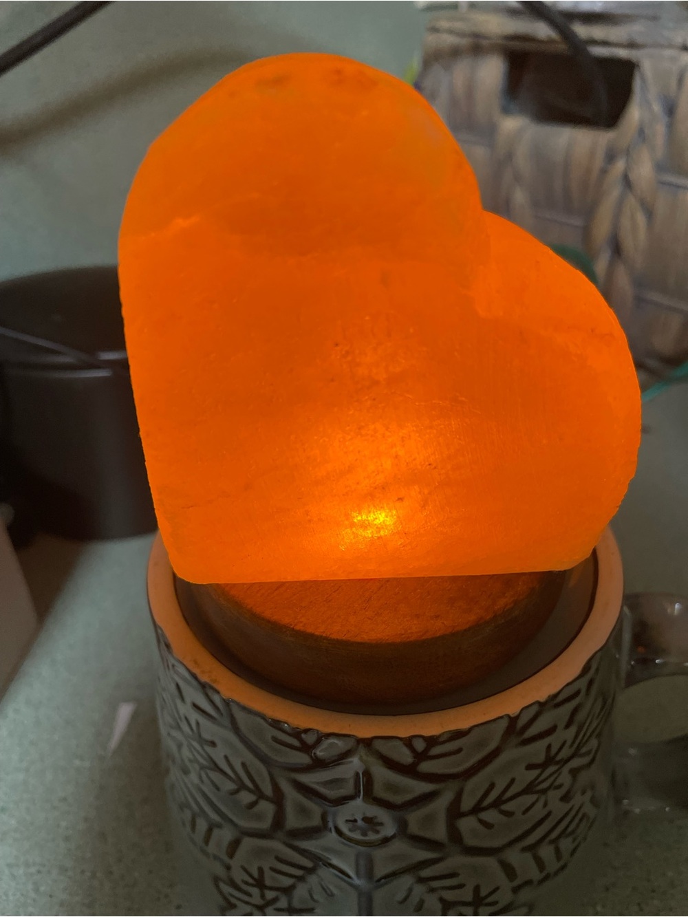 Heart shaped Himalayan LED Salt Lamp